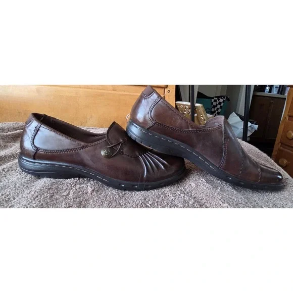 COBB HILL by New Balance Womens Brown Leather Loafer Slip On Shoes Size 7M~EUC~ - Picture 3 of 5